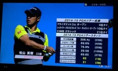 松山選手と石川選手のPGA賞金ランキング（2014/11/10現在）